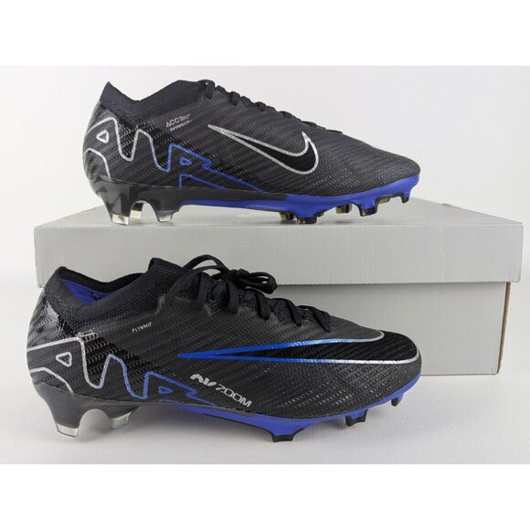 Nike Zoom Vapor 15 Elite FG Cleats Black Blue DJ4978-040 Men's 6.5 / W 8 NEW - Picture 1 of 10